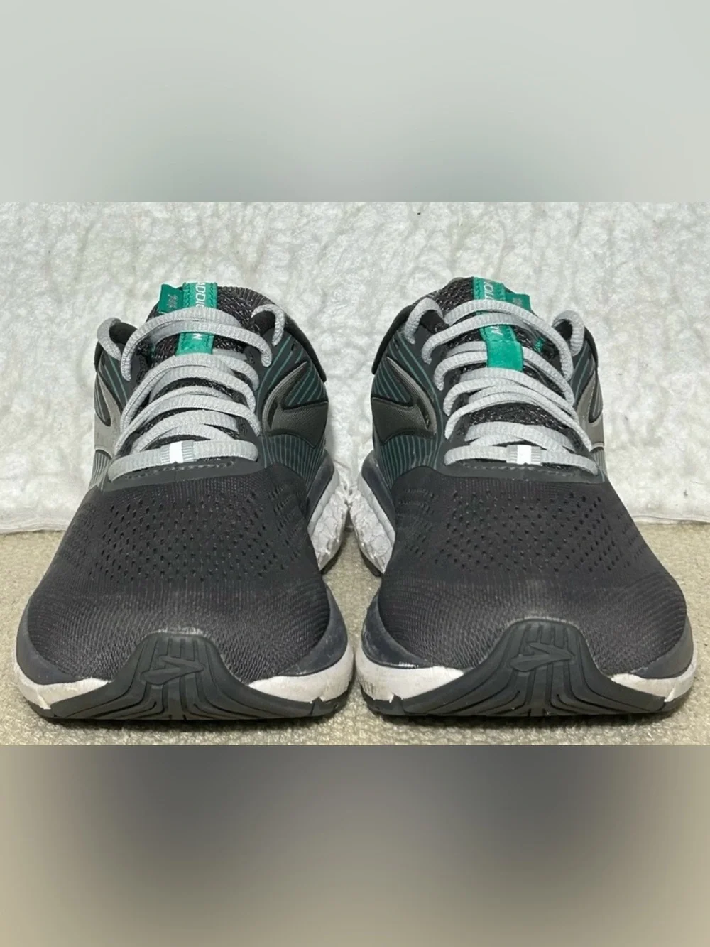 Brooks Black Running Shoes with Teal Accents - Picture 6 of 9